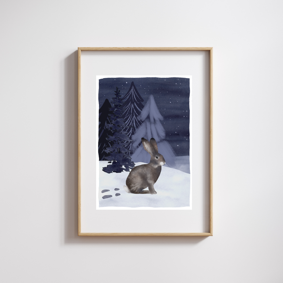Brightly Shining Print - Rabbit