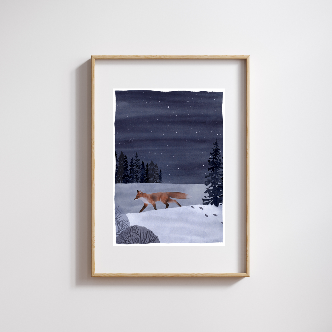 Brightly Shining Print - Fox