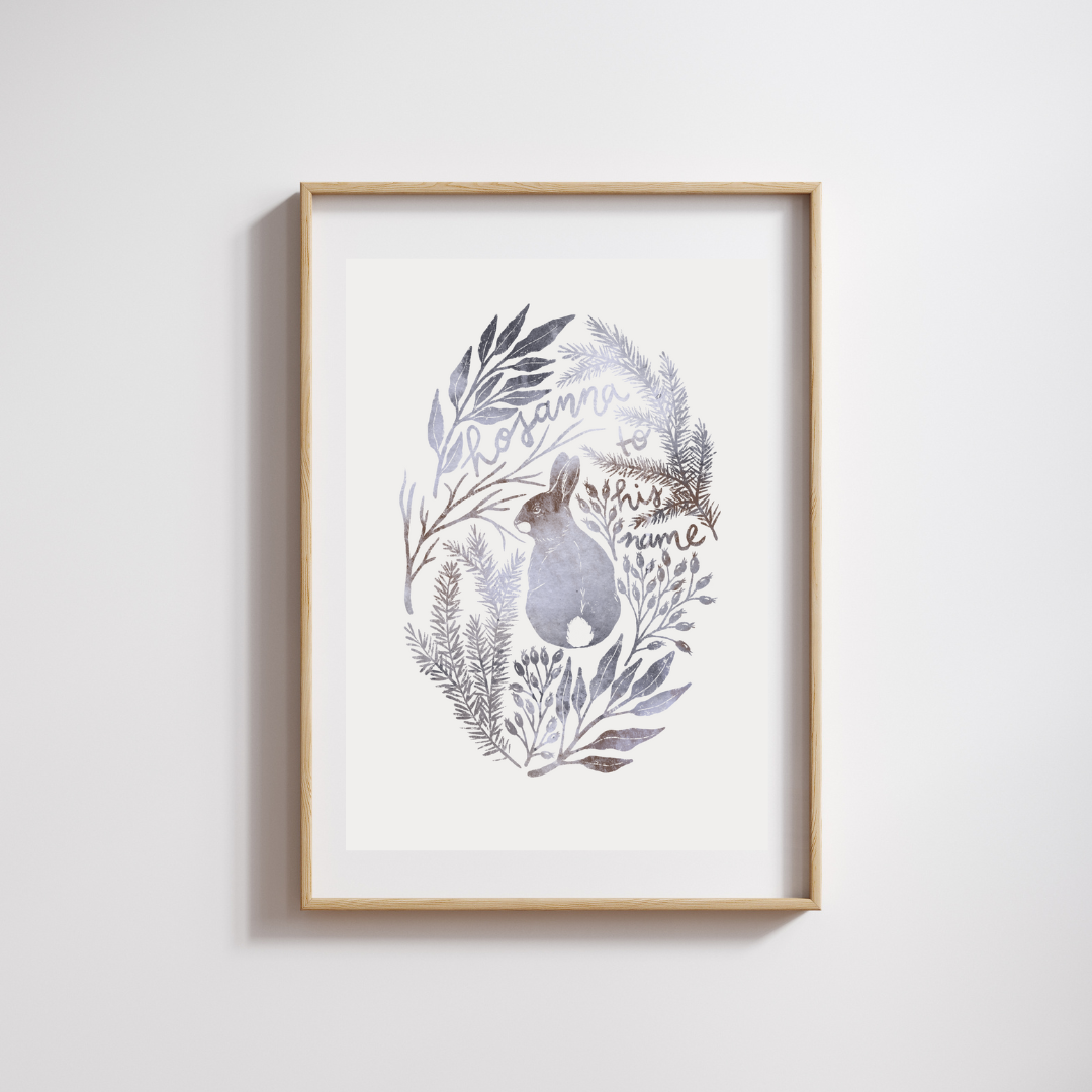 Gladsome Tidings Print - Rabbit