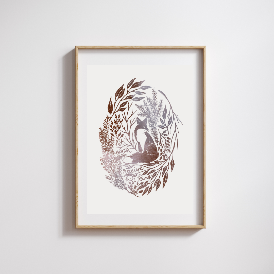 Gladsome Tidings Print - Fox