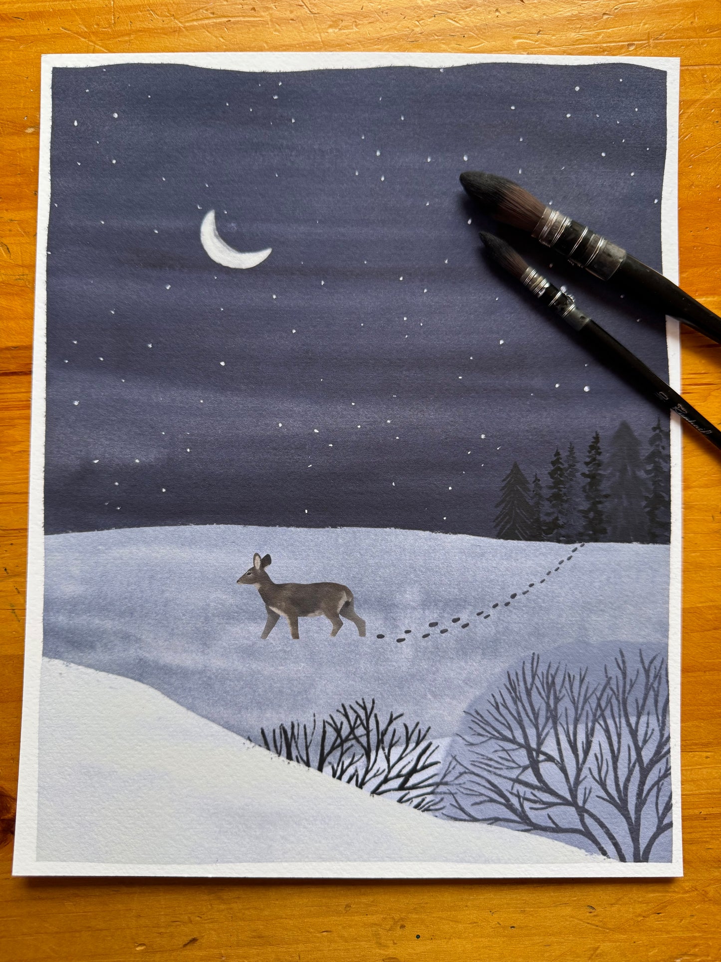 Brightly Shining Print - Deer