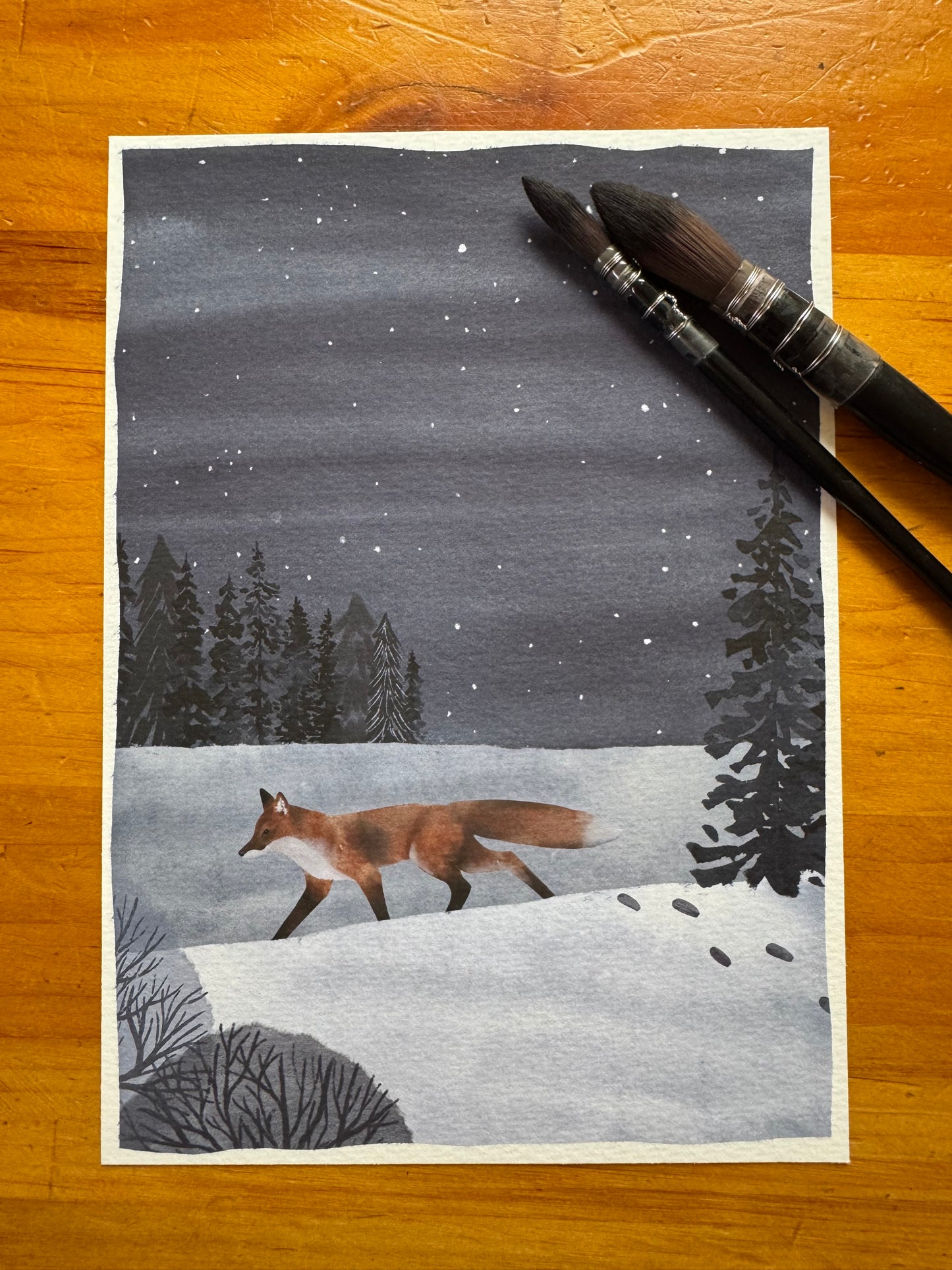 Brightly Shining Print - Fox