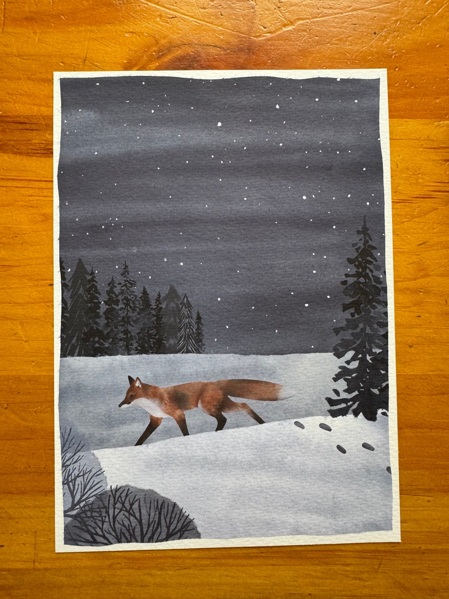 Brightly Shining Print - Fox