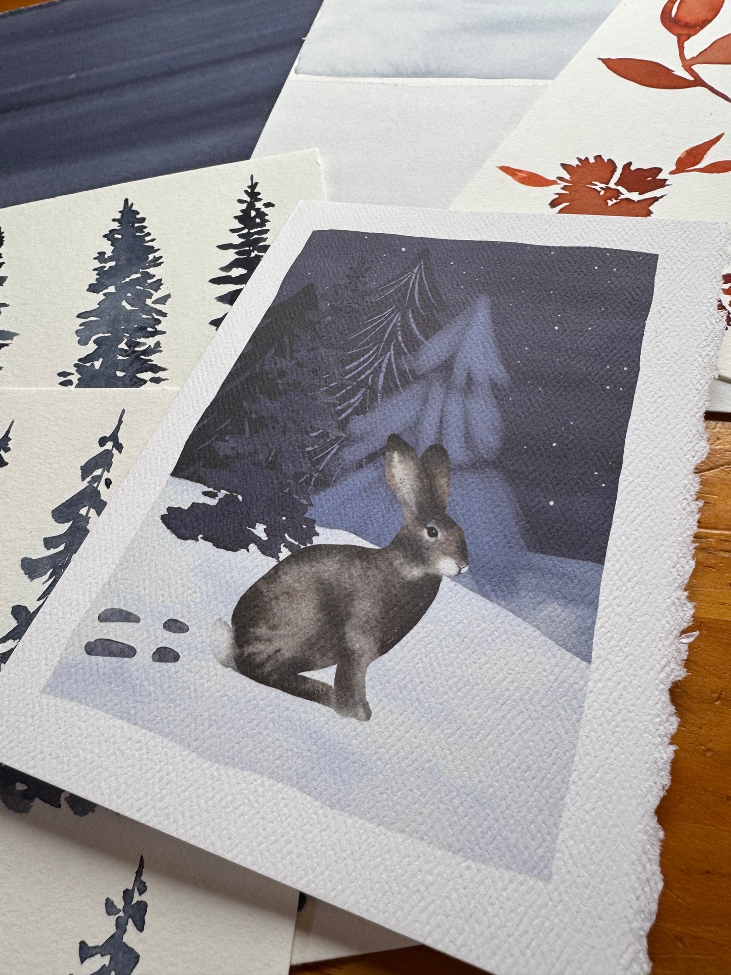 Brightly Shining Greeting Card Set - Deer