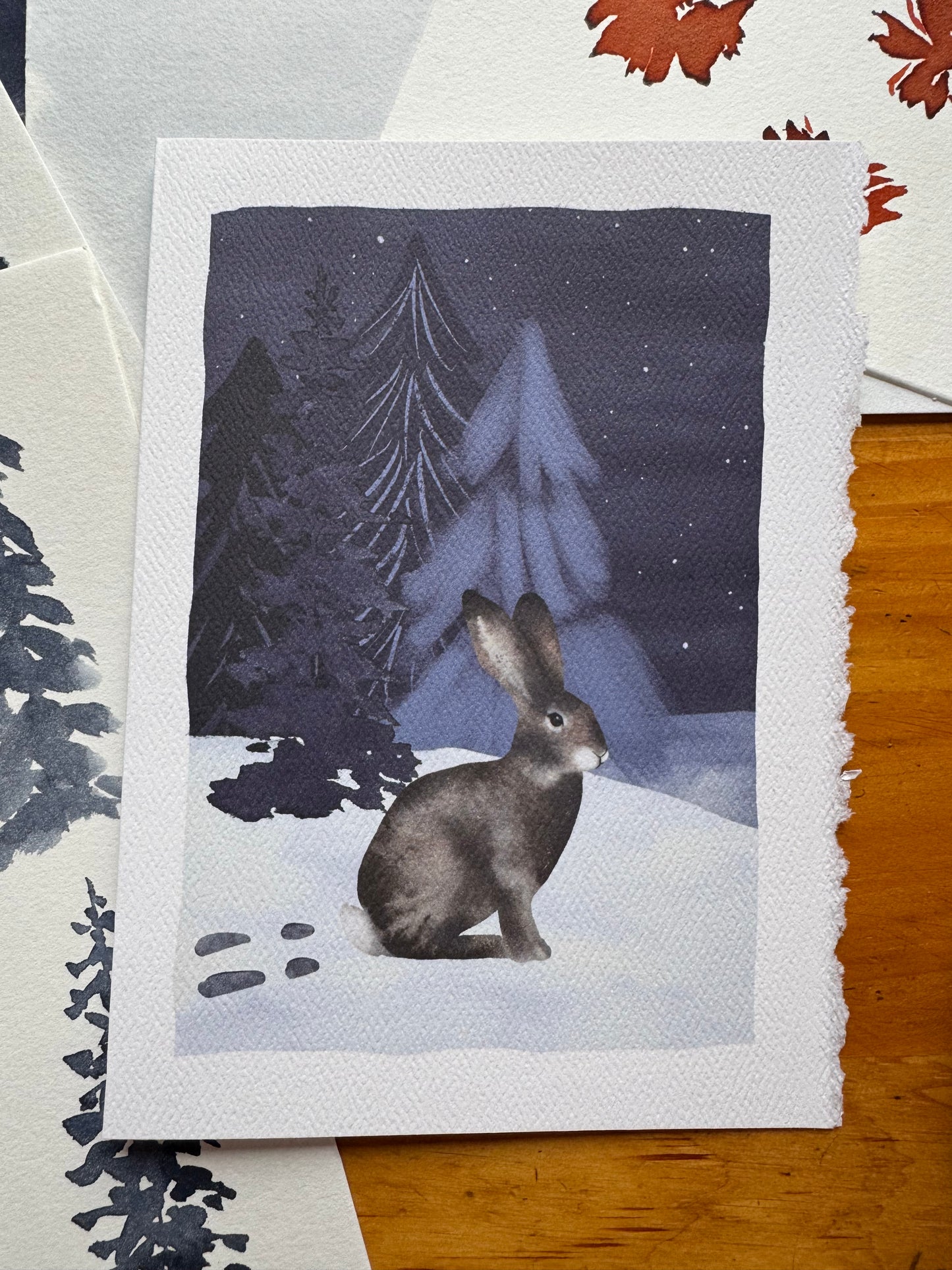 Brightly Shining Greeting Card Set - Rabbit
