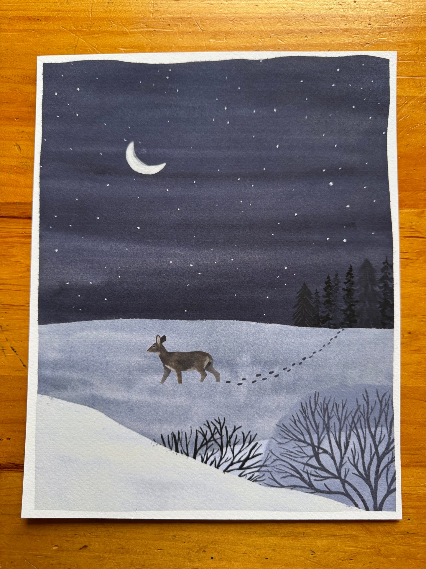 Brightly Shining Greeting Card Set - Deer