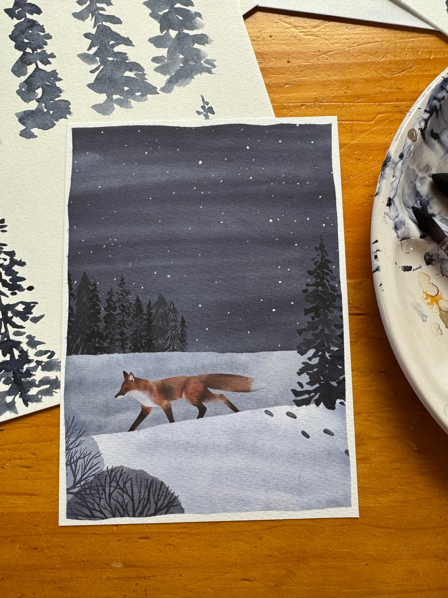 Brightly Shining Print - Fox