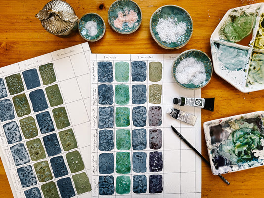 Watercolour + Salt Experiment